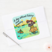 Verslaafd aan Humor: het Dilemma van de Visser Vierkante Sticker (Envelop)