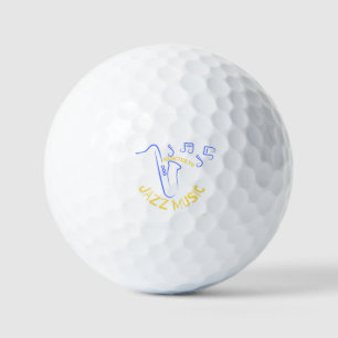 Verslaafd aan jazzmuziek golfballen