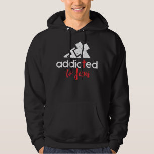 Verslaafd aan Jezus - Christelijke Mannen Vrouwen  Hoodie