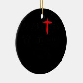 Verslaafd aan Jezus Christelijke religieuze Jezus  Keramisch Ornament (Rechts)