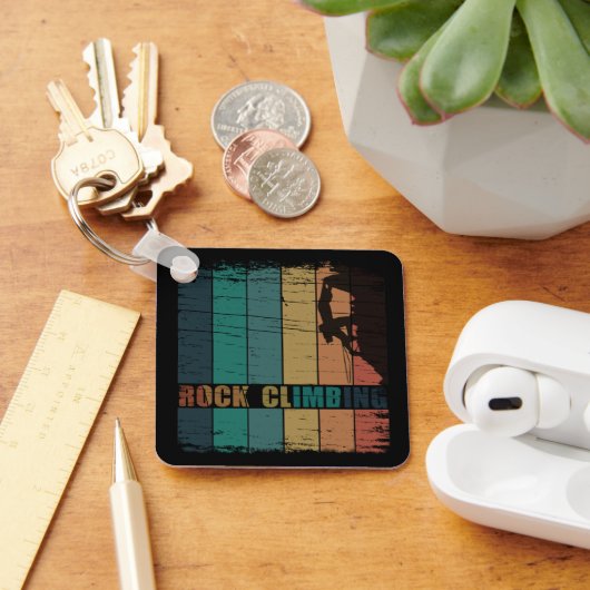 verslaafd aan klimmers sleutelhanger (Bureau)