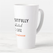 Verslaafd aan koffie Halloween Latte Mok (Rechterhoek)