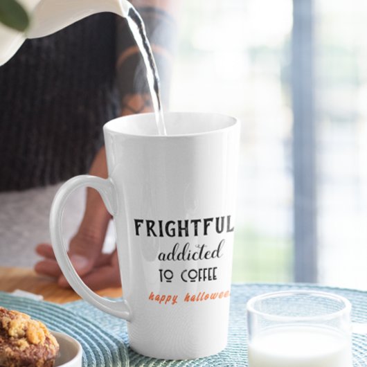 Verslaafd aan koffie Halloween Latte Mok