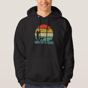 Verslaafd aan kwakzalver retro  zonsondergang Mann Hoodie