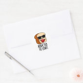 Verslaafd aan Loaf Funny Bread Pun Ronde Sticker (Envelop)