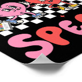 Verslaafd aan logopedie Slp Hart Liefdevolle Valen Poster (Hoek)