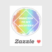 Verslaafd aan mijn herstel - NA Narcotics Anonymou Sticker (Vel)