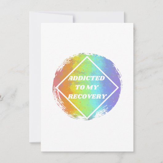 Verslaafd aan mijn herstel - nvdr feestdagenkaart (Voorkant)