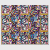 Verslaafd aan mijn telefoon Tarot Kaarten Cadeaupapier (Vlak)