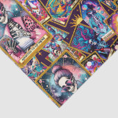 Verslaafd aan mijn telefoon Tarot Kaarten Tissuepapier (Detail)