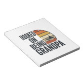 Verslaafd Aan Opa Vissen Retro Vector Ontwerp Notitieblok (Schuin)