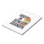 Verslaafd Aan Opa Vissen Retro Vector Ontwerp Notitieblok (Linkerzijde)