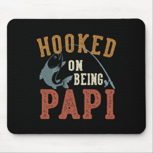 Verslaafd aan Papi Vaderdag Vissen Papi zijn Muismat