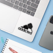 Verslaafd aan Pickleball Sticker (Laptop met iPhone)