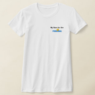 Verslaafd aan Pickleball topkwaliteit T-shirt
