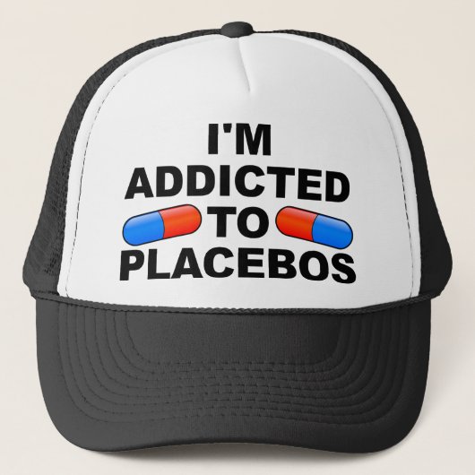 Verslaafd Aan Placebo's Grappige Pet Trucker Hoed (Voorkant)
