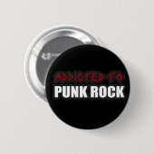 verslaafd aan punk rockmuzikanten ronde button 5,7 cm (Voorkant /achterkant)