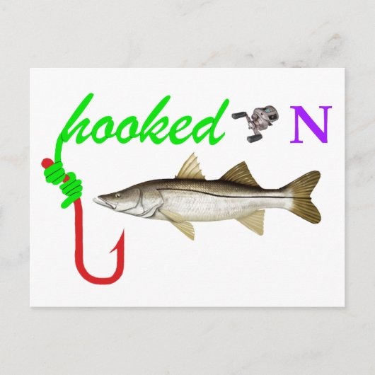 verslaafd aan snook briefkaart (Voorkant)