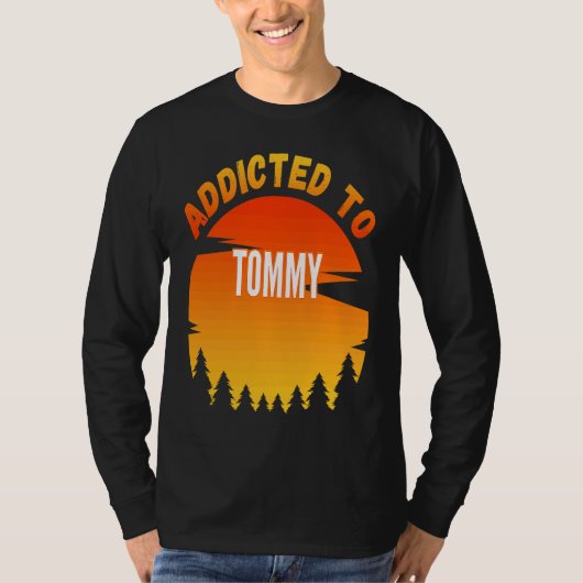 Verslaafd aan Tommy voor Tommy T-shirt (Voorkant)