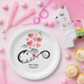 Verslaafd aan u vissen liefhebbers Bruiloft Waterv Papieren Bordje (Feest)