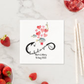 Verslaafd aan u vissen liefhebbers Bruiloft Waterv Servet (Insitu)