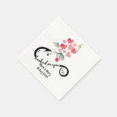 Verslaafd aan u vissen liefhebbers Bruiloft Waterv Servet (Hoek)