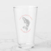 Verslaafd aan vissen en Puns? - Gevist bier Glas (Achterkant)