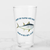 Verslaafd aan vissen en Puns? - Gevist bier Glas (Voorkant)