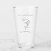 Verslaafd aan vissen en Puns? - Gevist bier Glas (Achterkant)