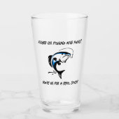 Verslaafd aan vissen en Puns? - Gevist bier Glas (Voorkant)