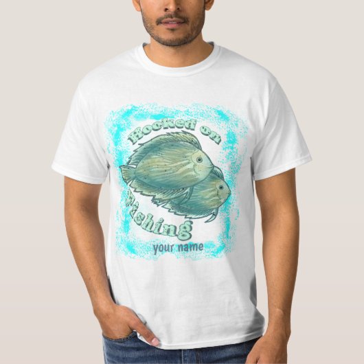 Verslaafd Aan Vissen T-shirt (Voorkant)