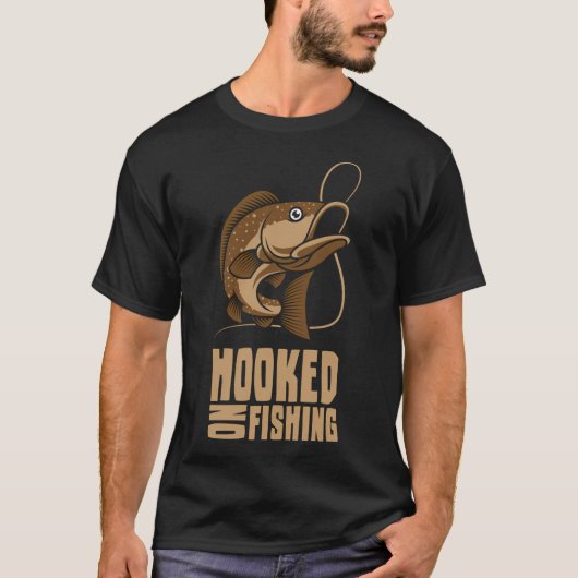 Verslaafd Aan Vissen T-shirt (Voorkant)