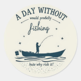 Verslaafd aan vrije tijd: omarm je Geviste passie! Ronde Sticker