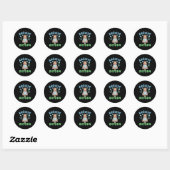 Verslaafd Aan Zuurstof Baby Grappige Bellen Citaat Ronde Sticker (Vel)