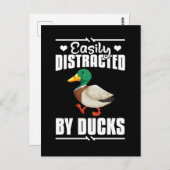 Verslaafd Boerderij Dierlijk Funny Duck Lover Briefkaart (Voorkant / Achterkant)