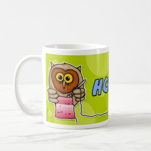 verslaafd koffiemok (Links)