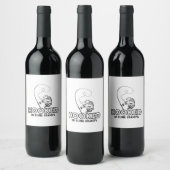 Verslaafd om opa te zijn wijn etiket (Flessen)