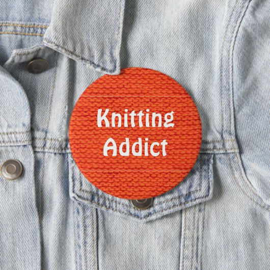 Verslaafd wolpatroon breien ronde button 4,0 cm (In situ)