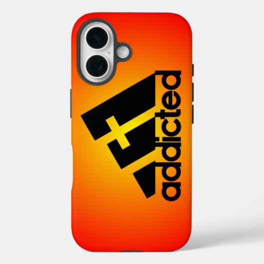 Verslaafd zwart Case-Mate iPhone case (Achterkant)