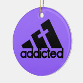 Verslaafd zwart keramisch ornament (Links)