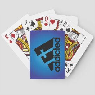 Verslaafd zwart pokerkaarten