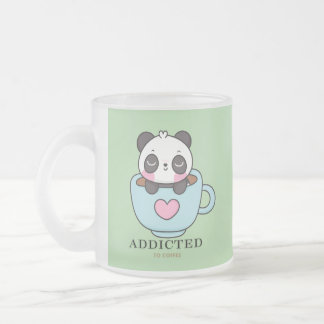Verslaafde baby panda matglas koffiemok