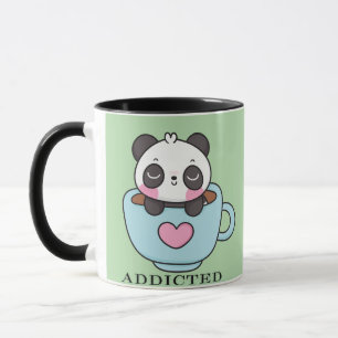 Verslaafde baby panda mok