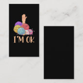 Verslaafde moeder tante Yarn Lover Visitekaartje (Voorkant / Achterkant)