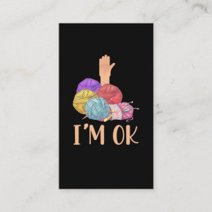 Verslaafde moeder tante Yarn Lover Visitekaartje