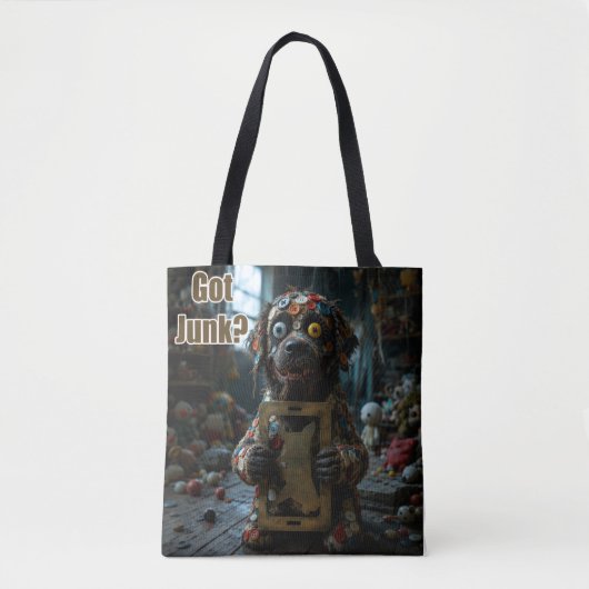 Verslaafde Puppy Tote Bag (Voorkant)