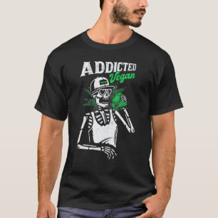 Verslaafde Vegan World Vegetarische Dag Groenten T-shirt