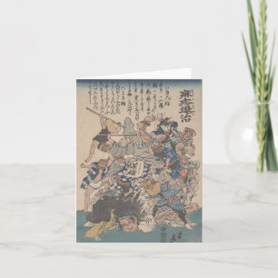 Verslaand mazelen - notecard kaart