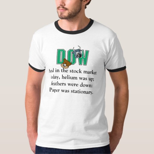 Verslag over de aandelenmarkt t-shirt (Voorkant)
