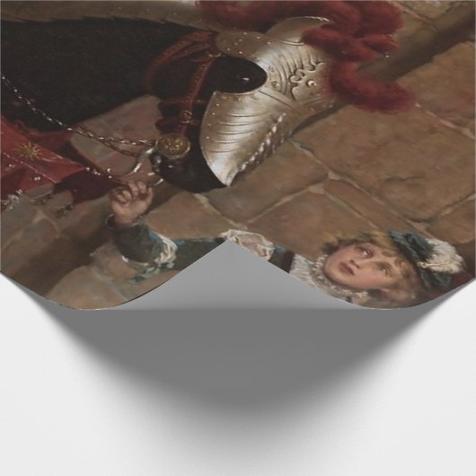 “Verslagen” door Edmund Blair Leighton Cadeaupapier (Hoek)